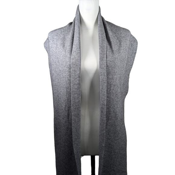 Roffe Grey Tweed Vest Sz LBust 38" CB Length 24.5"Open Shawl Stylized EUC - Picture 3 of 5
